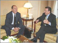 Gerhard Schröder und Jacques Chirac