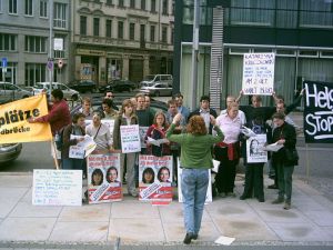 Kundgebung vor dem Pressehaus