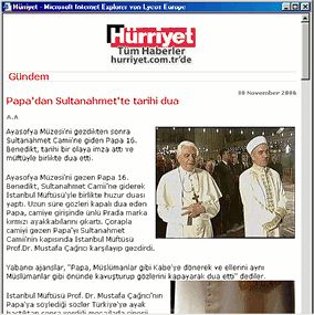 Online-Ausgabe von Hrriyet