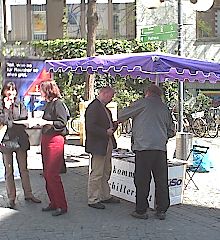 Infostand in Mainz