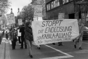 Demonstration gegen Kabila in Mainz