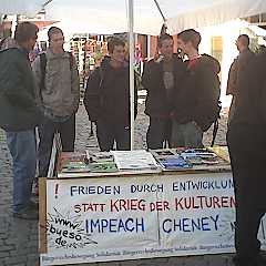 Informationsstand am Kirschgarten in Mainz