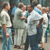 Diskussionen am Rande der Sommer-Akademie in Oberwesel