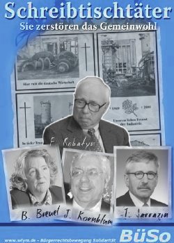 Deckblatt der neuen Broschüre 'Schreibtischtäter'